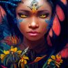 Beautiful Black Women Fantasy Art Diamond Painting