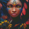 Beautiful Black Women Fantasy Art Diamond Painting