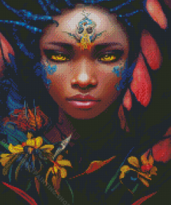 Beautiful Black Women Fantasy Art Diamond Painting