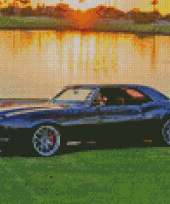 Black 1968 Firebird Diamond Painting