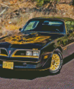 Black 1977 Firebird Diamond Painting