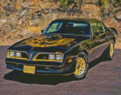 Black 1977 Firebird Diamond Painting