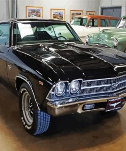 Black 69 Chevrolet Ss Diamond Painting