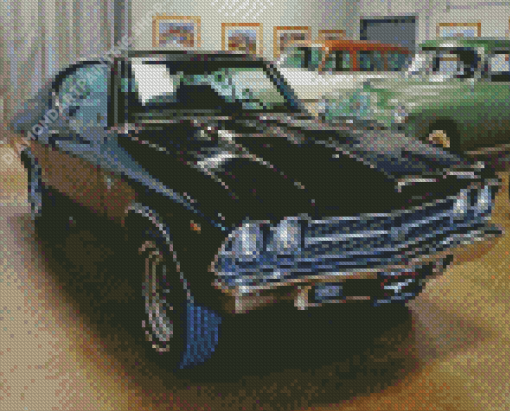 Black 69 Chevrolet Ss Diamond Painting