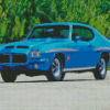 Blue 1971 Gto Judge Car Diamond Painting