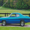 Blue Plymouth Duster Car Diamond Painting