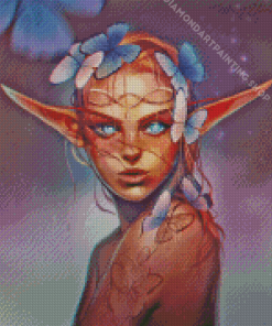 Butterflies Elf Girl Diamond Painting