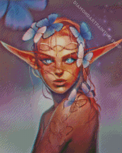 Butterflies Elf Girl Diamond Painting