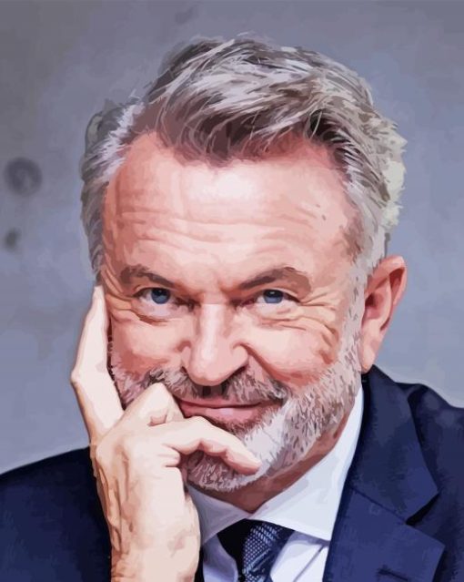 Classy Sam Neill Diamond Painting