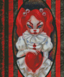 Clown Girl Simona Candini Diamond Painting