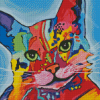 Colorful Abstract Cat Diamond Painting