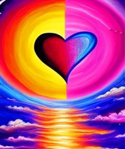 Colorful Heart Diamond Painting