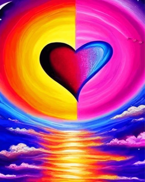 Colorful Heart Diamond Painting