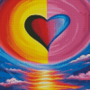 Colorful Heart Diamond Painting