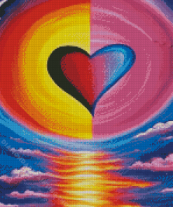 Colorful Heart Diamond Painting