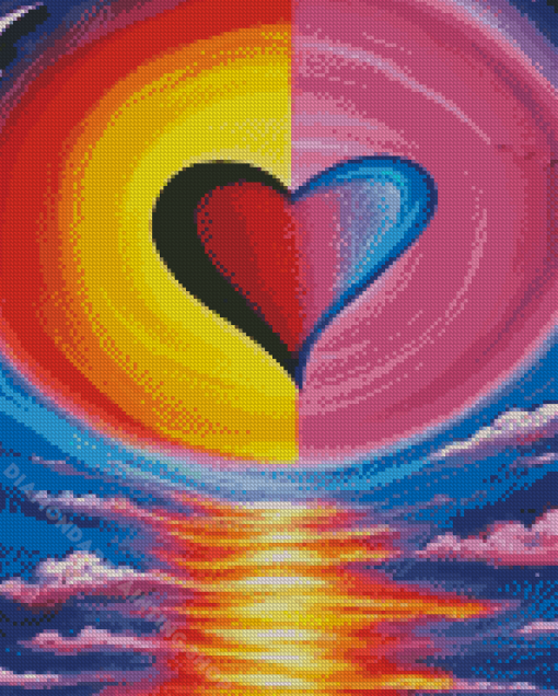 Colorful Heart Diamond Painting