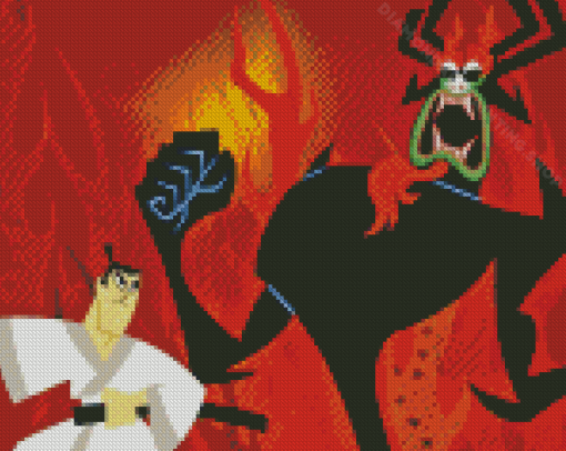 Cool Samurai Jack Diamond Painting