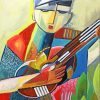 Cubism Guitarist Art Diamond Painting