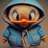 Cute Mad Duck In A Suit For Diamond Painting