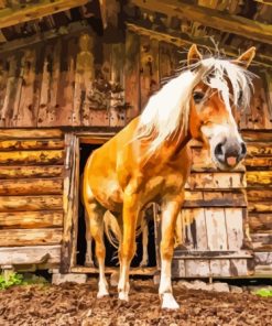 Haflinger Horse Diamond Painting