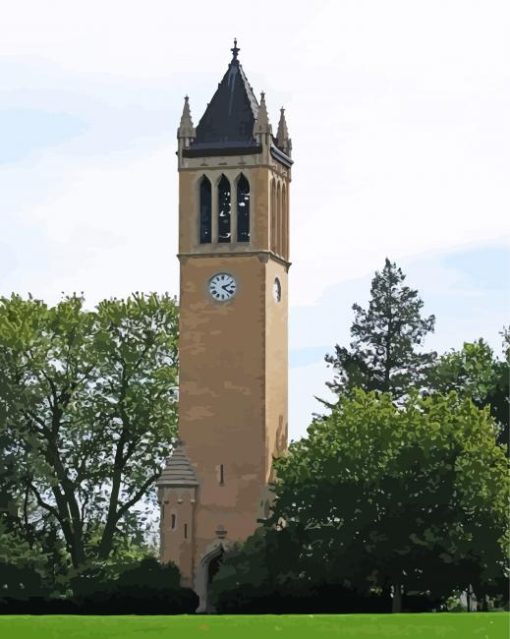 Iowa State University Tower Diamond Painting