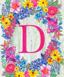 Letter D Diamond Painting