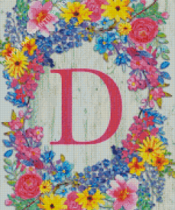 Letter D Diamond Painting