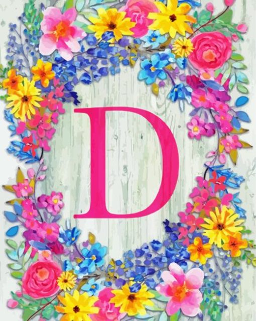 Letter D Diamond Painting