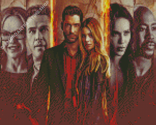 Lucifer Serie Cast Diamond Painting