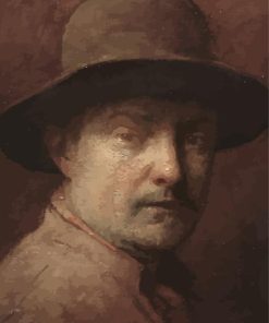 Man With Hat By Charles Weed Diamond Painting