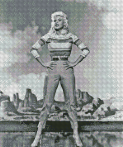 Monochrome Jayne Mansfield Diamond Painting