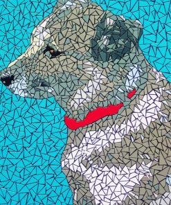 Mosaic Dog Animal Diamond Painting