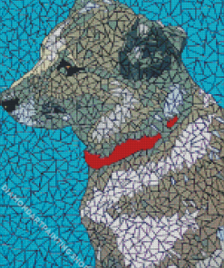 Mosaic Dog Animal Diamond Painting