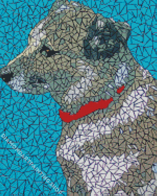 Mosaic Dog Animal Diamond Painting