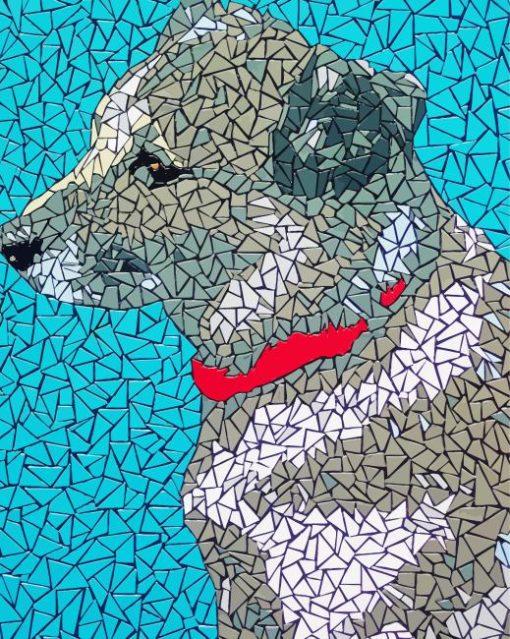 Mosaic Dog Animal Diamond Painting