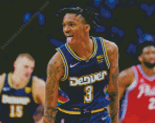 Nahshon Hyland Denver Nuggets Player Diamond Painting