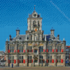 Netherlands Delft Town Hall Diamond Painting