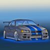 Nissan R34 Car Diamond Painting