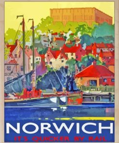 Norwich Abstract Poster Diamond Painting