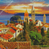 Opatija Croatia At Sunset Diamond Painting