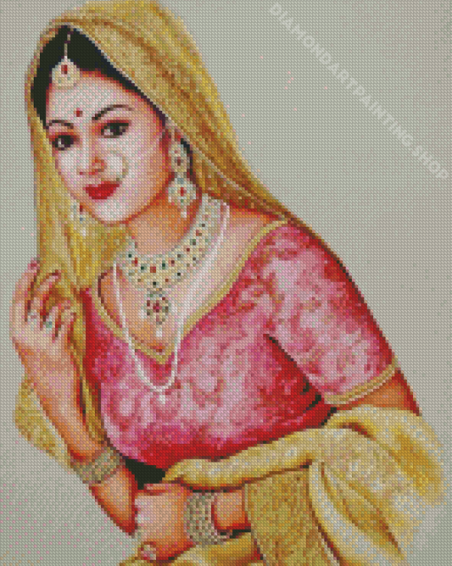 Rajasthan Girl Diamond Painting