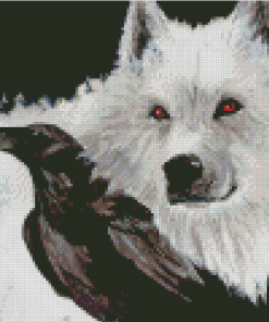 Raven And Wolf Diamond Painting