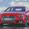 Red Audi S4 Sport Car Diamond Painting