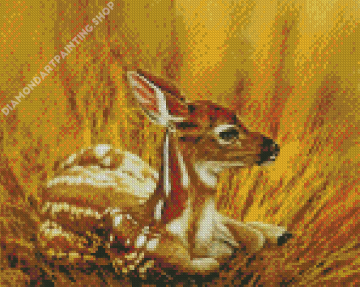 Resting Deer Diamond Painting