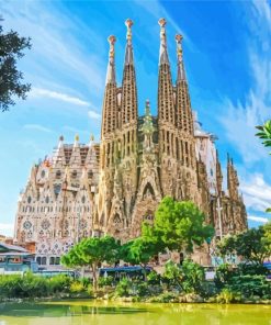 Sagrada Familia Barcelona Spain Diamond Painting