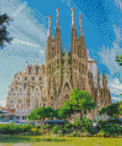 Sagrada Familia Barcelona Spain Diamond Painting