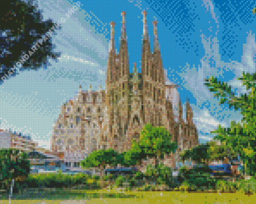 Sagrada Familia Barcelona Spain Diamond Painting