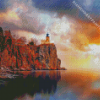 Split Rock Lighthouse Minnesota Diamond Painting