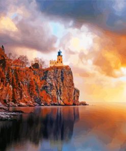 Split Rock Lighthouse Minnesota Diamond Painting