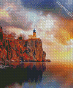 Split Rock Lighthouse Minnesota Diamond Painting